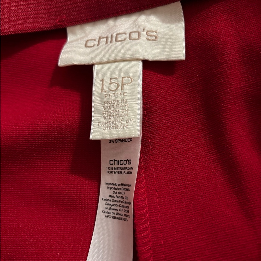 Chicos Red Pants - Picture 3 of 5